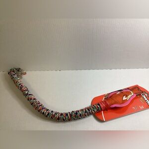 Mammoth Flossy Chews Rope Twister Dog Toy with Tennis Balls -Poly Tug Toss